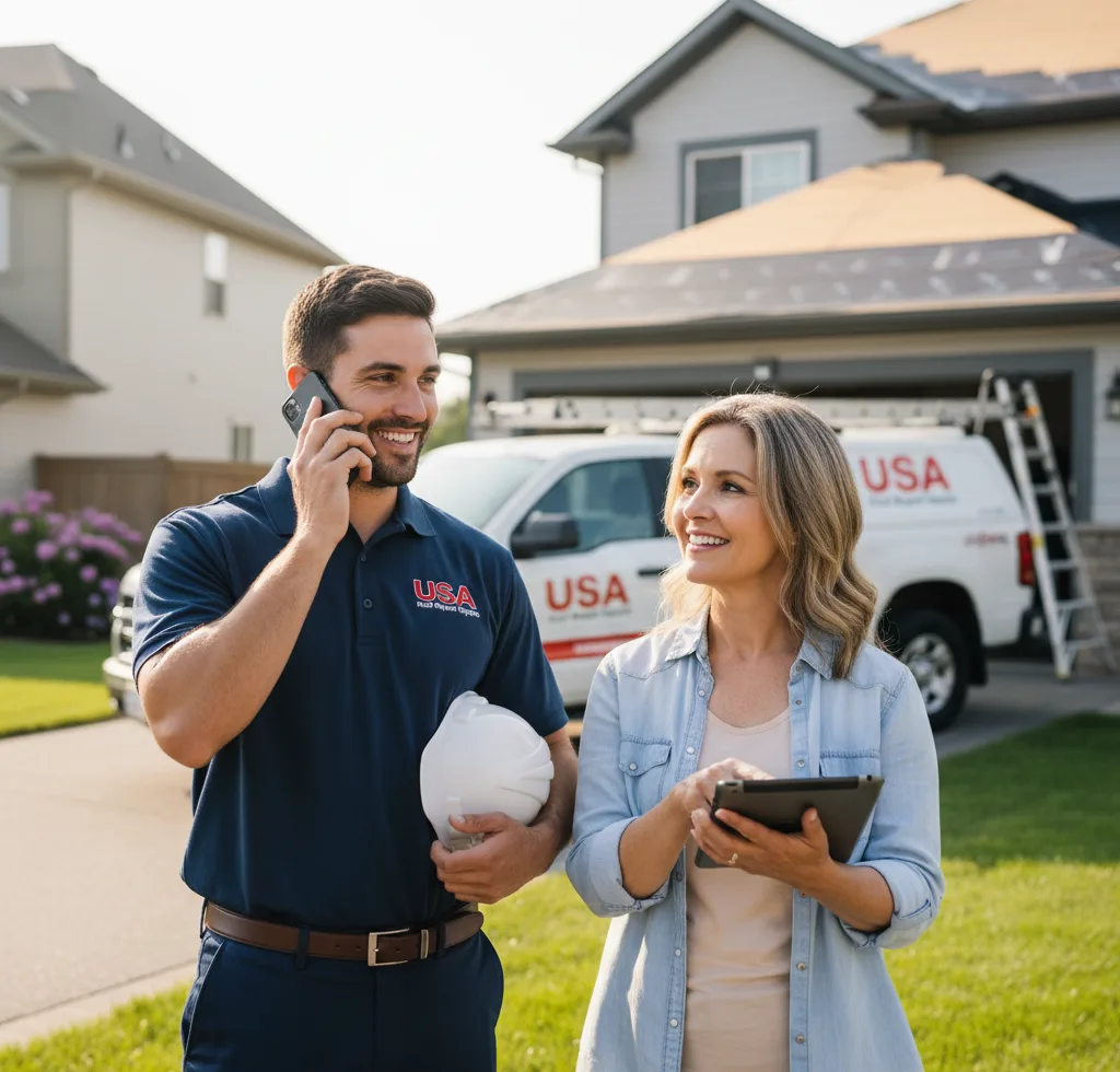 USA Roof Repair Experts customer support in Oelwein